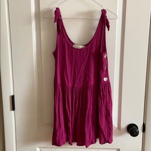Magenta Mini Dress